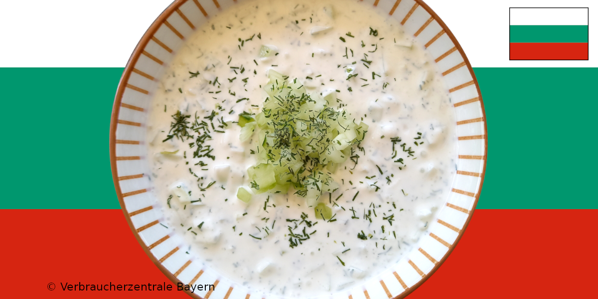 Kalte Gurkensuppe aus Bulgarien | Verbraucherzentrale Bayern